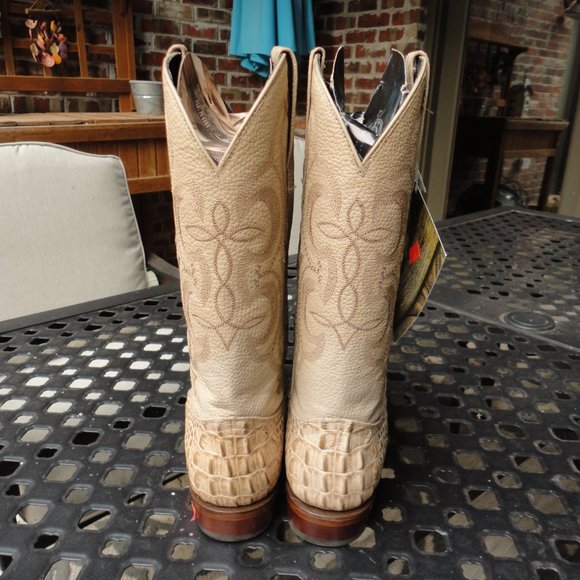 EL SENOR de los CIELOS Men's Caiman Tail Print Leather Western Boots Size 6 NWT! - Picture 5 of 9